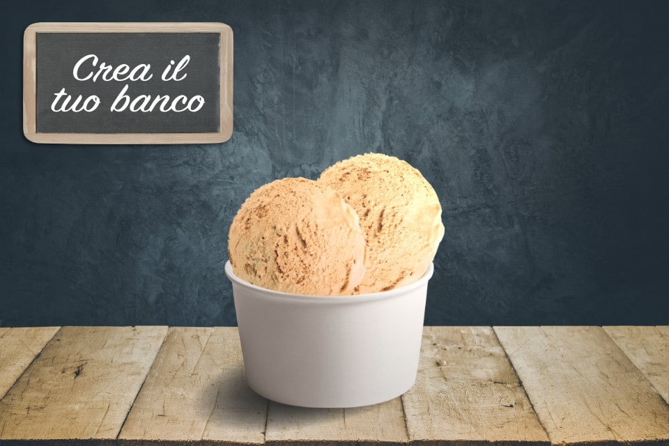 Create your gelato! Hazelnut.